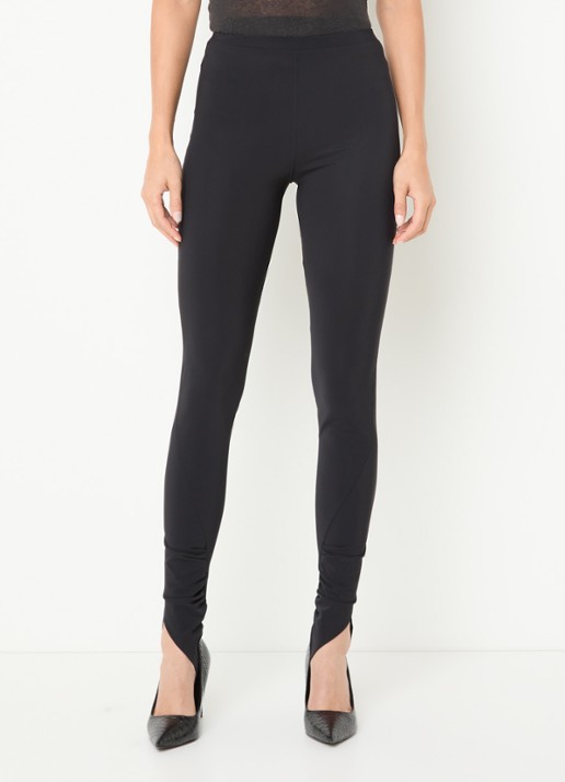 IRO Titanium skinny fit legging met ruches
