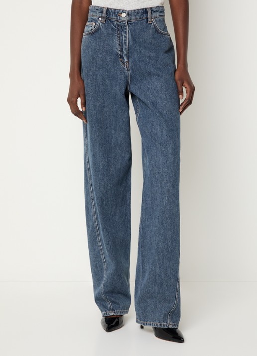 IRO Twist high waist wide fit jeans met medium wassing