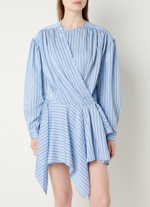 IRO Utenia asymmetrische mini jurk met streepprint