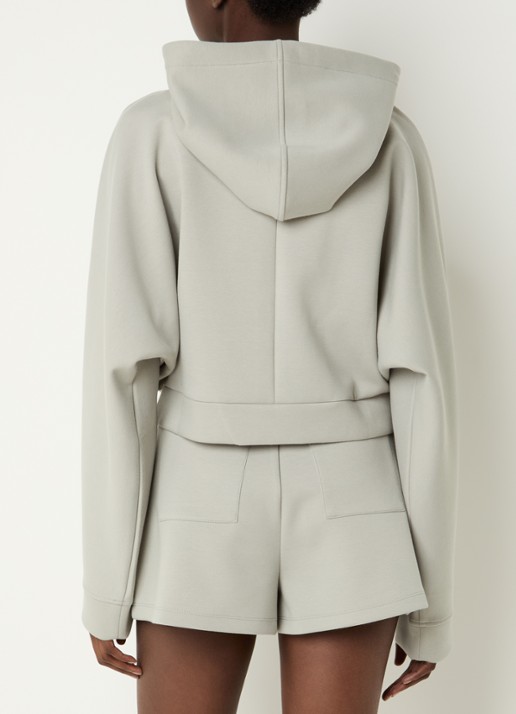 IRO Valena cropped vest met steekzakken - achterkant 3 lindegroen