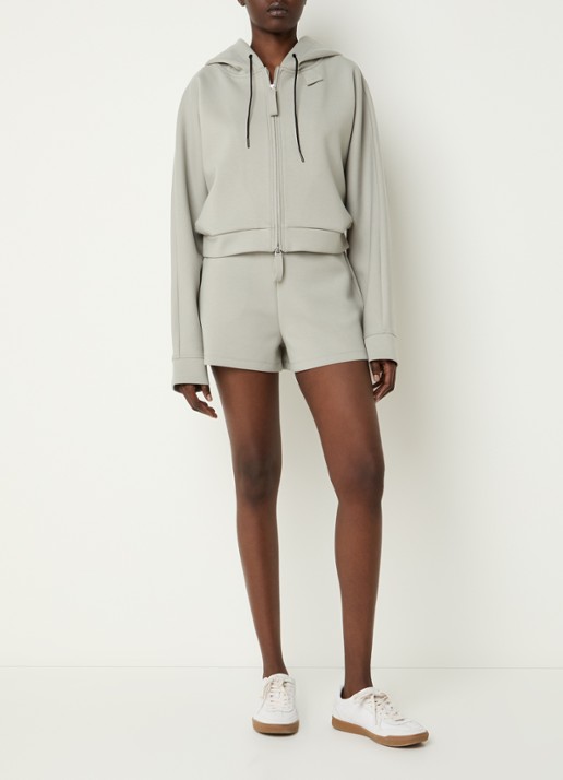 IRO Valena cropped vest met steekzakken - voorkant 2 lindegroen