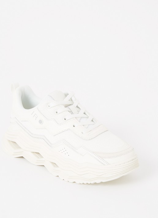 IRO Wave sneaker met leren details - voorkant wit