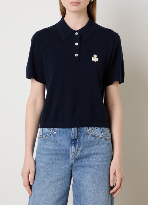 Isabel Marant Althea polo met logoborduring