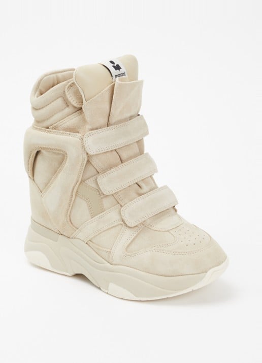 Isabel Marant Balskee sneakerwedge van suède