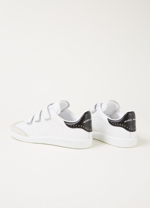 Isabel Marant Beth sneaker van kalfsleer - detail 2 wit