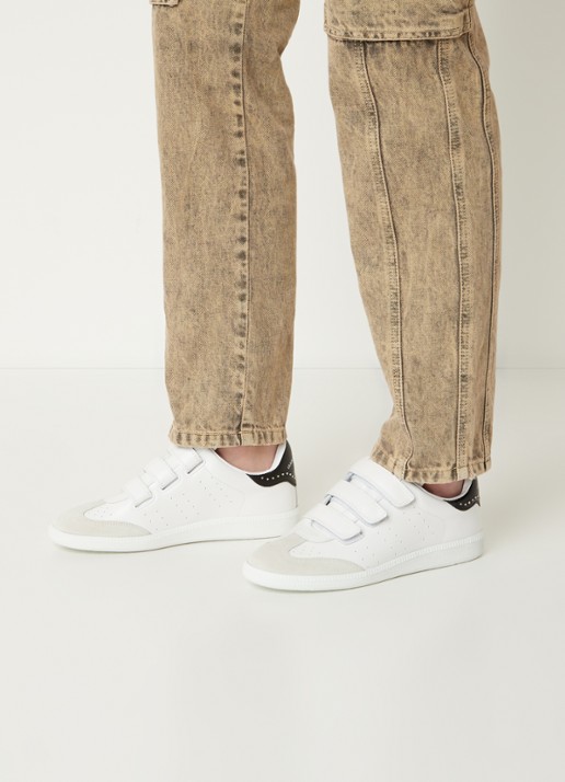 Isabel Marant Beth sneaker van kalfsleer - voorkant 7 wit