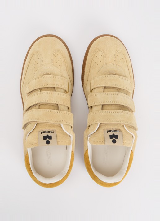 Isabel Marant Beth sneaker van kalfssuède - detail 4 beige