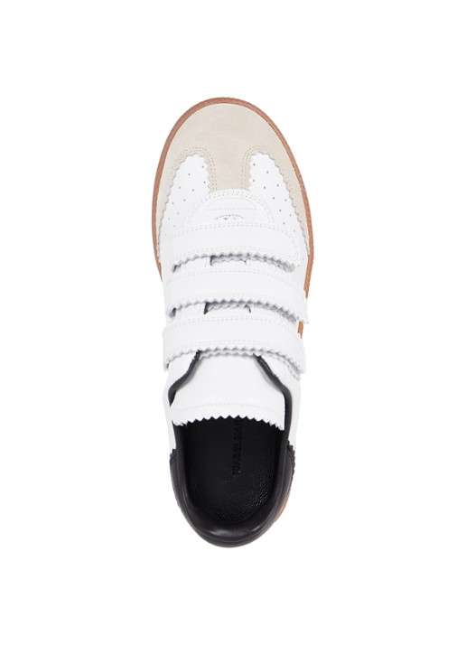 Isabel Marant Beth sneaker van lamsleer - detail 4 wit