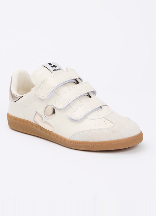 Isabel Marant Beth sneaker van leer met details van suède