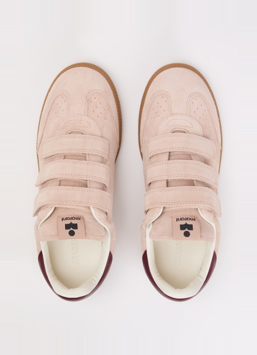 Isabel Marant Beth sneaker van leer met details van suède  - detail 3 oudroze