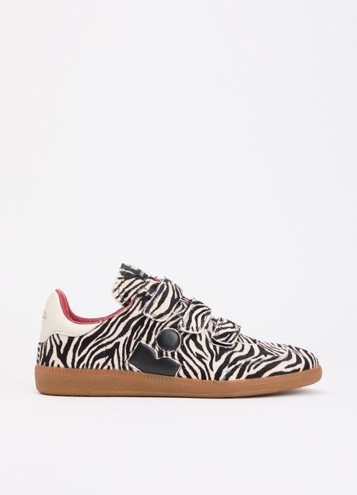 Isabel Marant Beth sneaker van leer met ponyhair