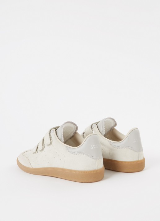 Isabel Marant Beth sneaker van suède  - detail 2 donkerbeige