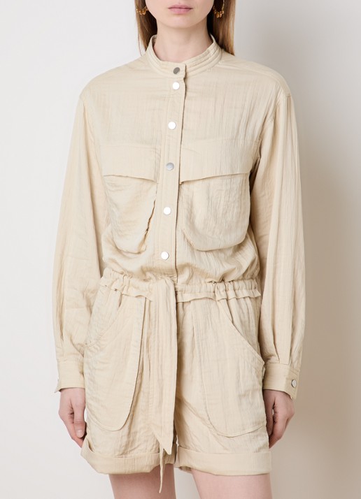 Isabel Marant Betyna straight fit playsuit met steekzakken