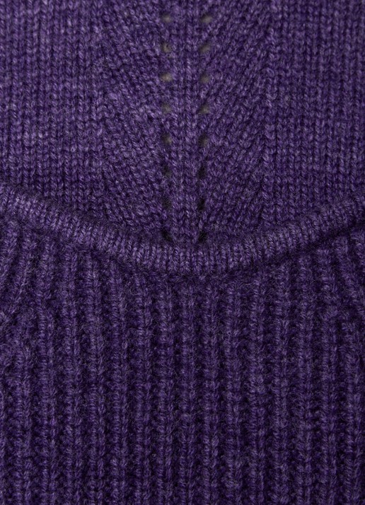 Isabel Marant Brumea fijngebreide pullover in kasjmierblend - detail 4 paars