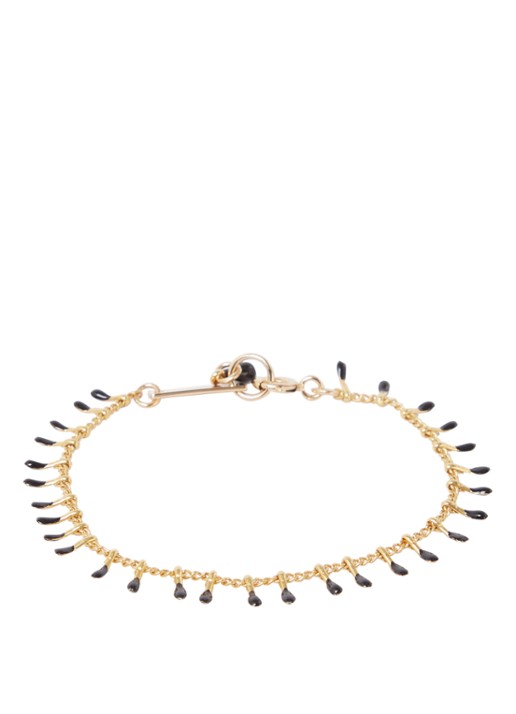 Isabel Marant Casablanca armband met bedels - voorkant 2 zwart