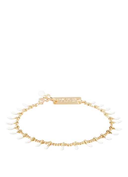 Isabel Marant Casablanca armband met bedels - voorkant 2 gebroken wit
