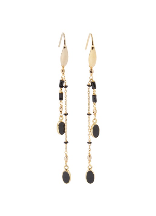 Isabel Marant Casablanca oorhangers - voorkant 2 zwart
