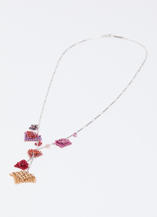 Isabel Marant Catalina ketting met hanger - detail 3 rood