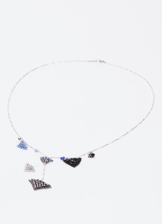 Isabel Marant Catalina ketting met hanger - detail blauw