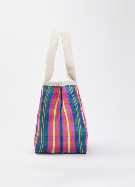 Isabel Marant Darwen shopper met ruitdessin  - detail 2 roze