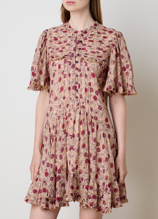Isabel Marant Daynia mini blousejurk met print