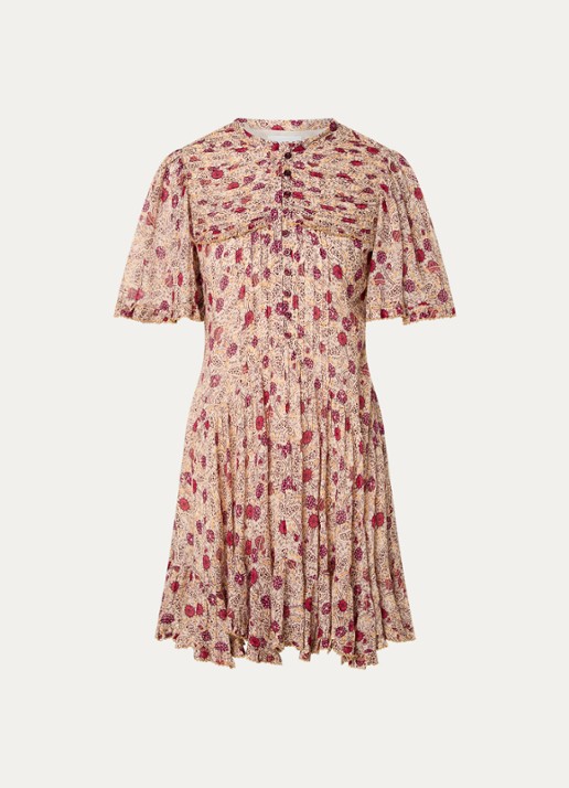 Isabel Marant Daynia mini blousejurk met print