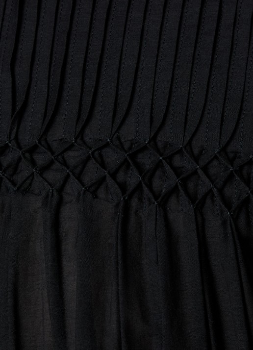 Isabel Marant Destiny tuniek met smockwerk - detail 5 zwart