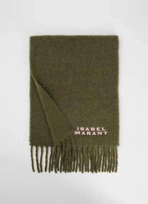 Isabel Marant Firny sjaal in alpaca wolblend met franjes 190 x 40 cm