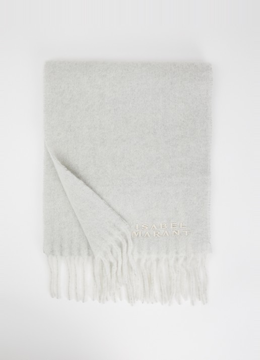 Isabel Marant Firny sjaal in alpaca wolblend met franjes 190 x 40 cm