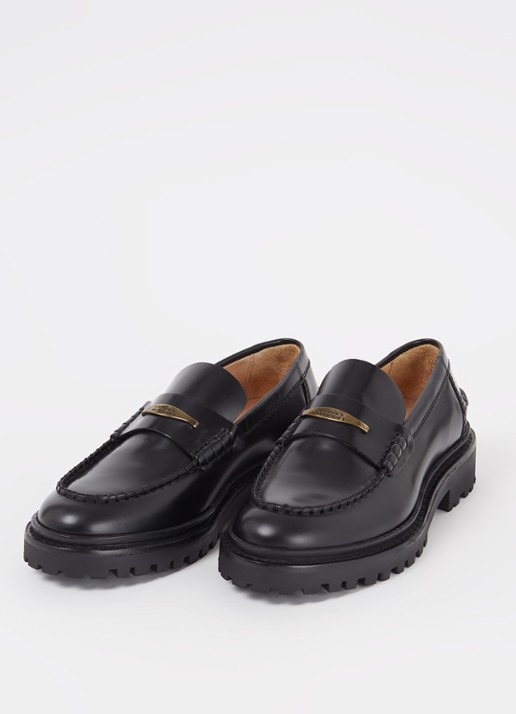 Isabel Marant Frezza loafer van kalfsleer - detail zwart