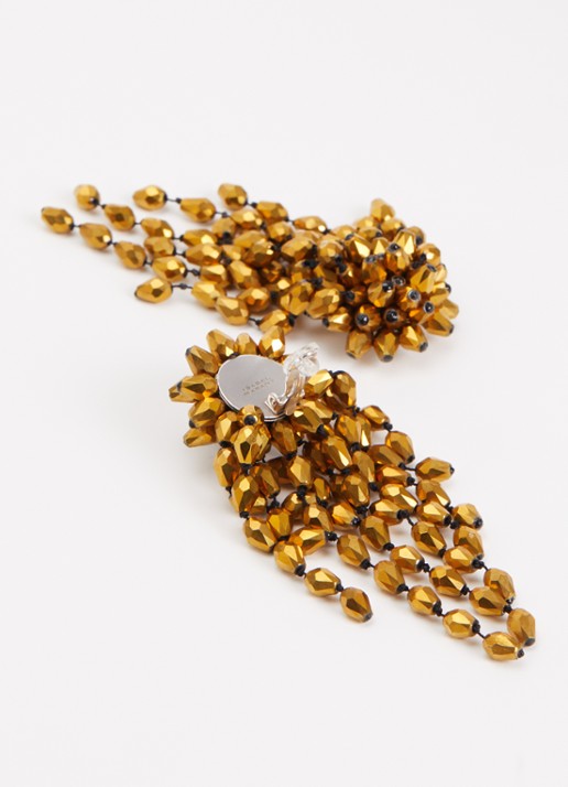 Isabel Marant Hanabi oorclips  - detail brons