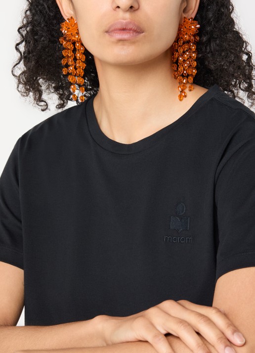 Isabel Marant Hanabi oorclips  - voorkant 3 orange