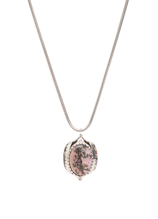 Isabel Marant Hanae ketting met hanger - voorkant zilver