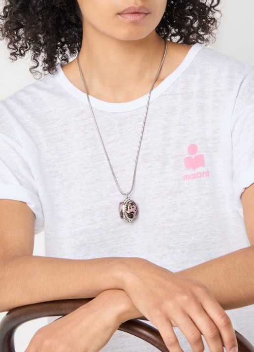 Isabel Marant Hanae ketting met hanger - voorkant 5 zilver