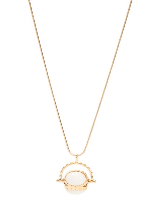 Isabel Marant Hanae ketting met hanger - voorkant gebroken wit