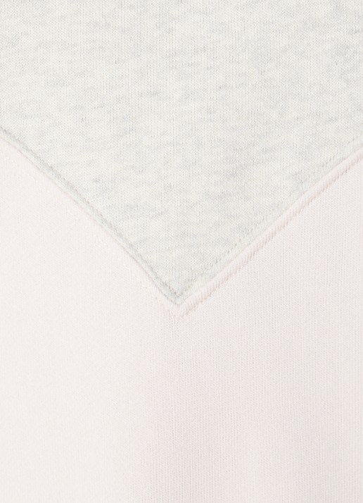 Isabel Marant Houston sweater met flock logoprint - detail 5 lichtroze