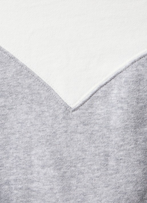 Isabel Marant Houston sweater met logo en gemêleerd dessin - detail 5 gebroken wit