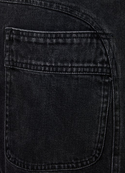 Isabel Marant Ilsa high waist tapered jeans met koord - detail 4 zwart