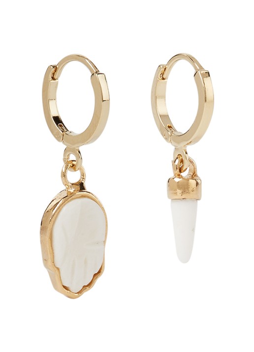 Isabel Marant It's All Right oorringen met hanger - voorkant goud
