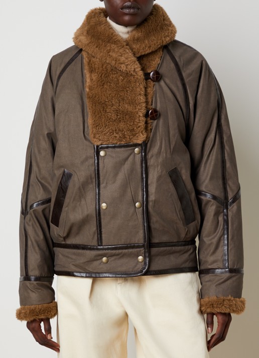 Isabel Marant Jack in wolblend met steekzakken