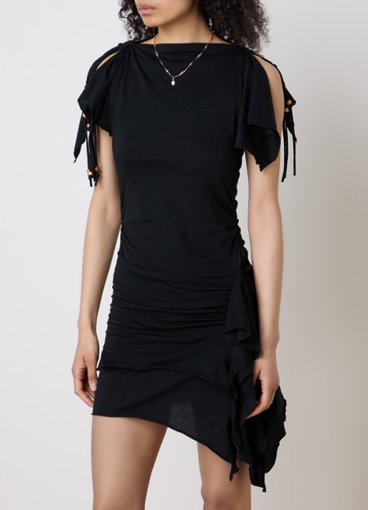 Isabel Marant Janick mini jurk met asymmetrische zoom