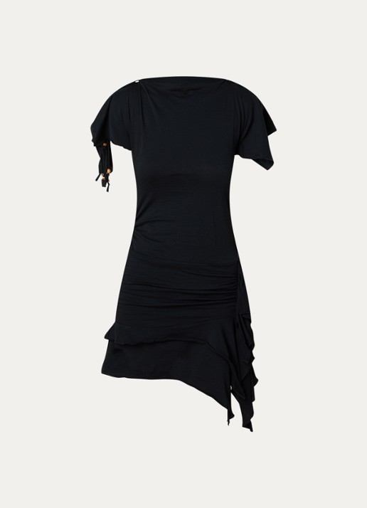Isabel Marant Janick mini jurk met asymmetrische zoom