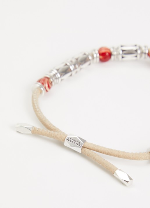 Isabel Marant Janis armband van leer - detail 2 rood