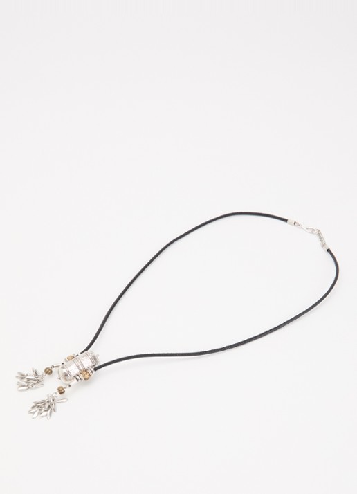 Isabel Marant Janis ketting met hanger - detail zwart