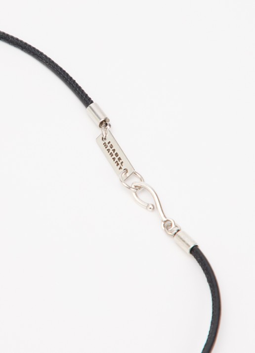 Isabel Marant Janis ketting met hanger - detail 2 zwart