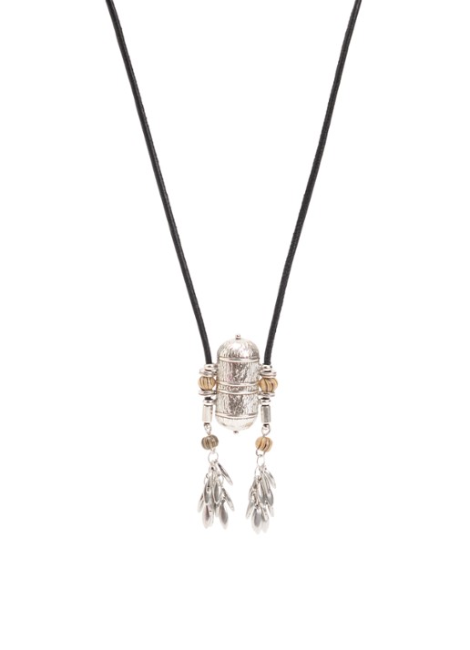Isabel Marant Janis ketting met hanger - voorkant 4 zwart