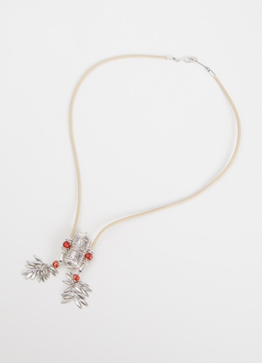 Isabel Marant Janis ketting met hanger - detail beige