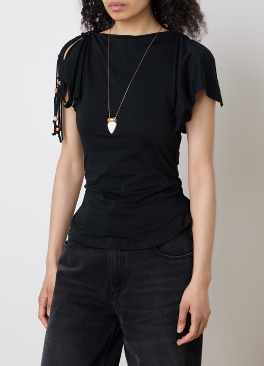 Isabel Marant Jazia top met gedrapeerd detail