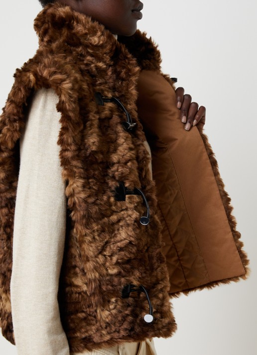 Isabel Marant Jocya gilet met steekzakken - detail 2 donkerbruin