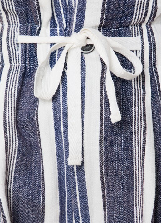 Isabel Marant Joely high waist straight fit korte broek met steekzakken - detail 4 gebroken wit